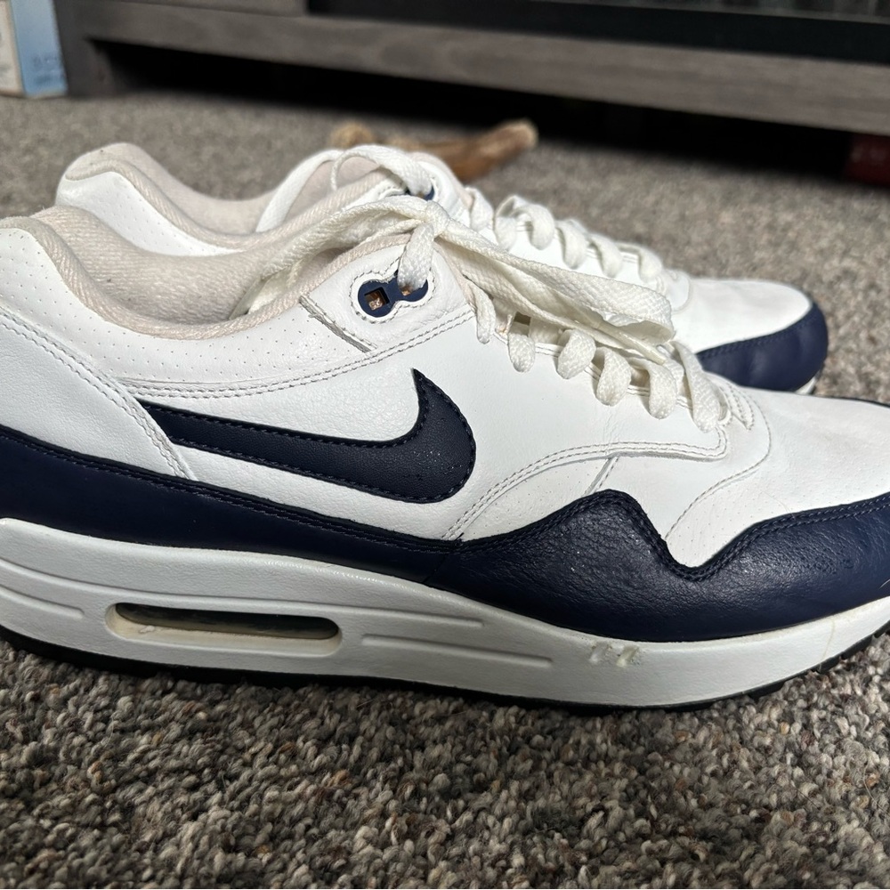 Mens Nike Air Max 1 White Black